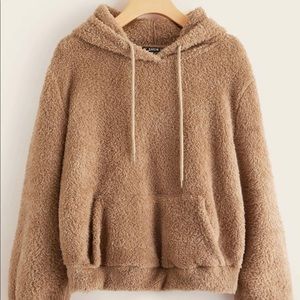 Brown Fuzzy Hoodie
